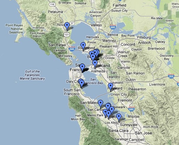 Synbio Labs in California (Map)