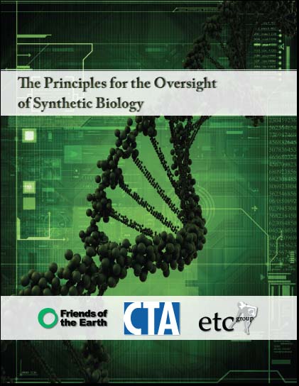 Principles for the Oversight of Synthetic Biology